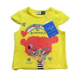 ست تیشرت و شلوارک ایندیگو دخترانه طرح ماجراجو برند کد 19962