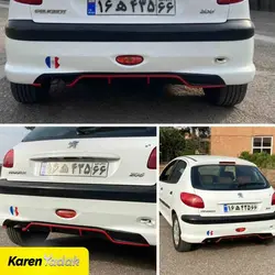 دیفیوزر عقب 206  طرح GT