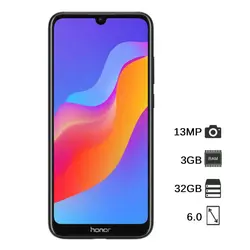 گوشی موبایل آنر 8A دوسیم کارت ظرفیت 32 گیگابایت/تحویل فوری/رم2/گارانتی شرکتی