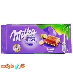شکلات شیری میلکا فندق  80 گرمی (Milka)