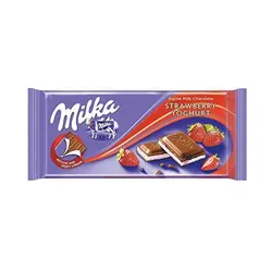 شکلات شیری میلکا توت فرنگی 100 گرمی (Milka)