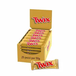 پک 25 عددی شکلات 50 گرمی توییکس (Twix)