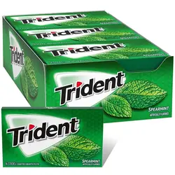 بسته 12 عددی آدامس تریدنت نعنا Trident Spearmint