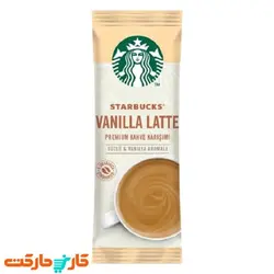 قهوه فوری وانیلا لاته استارباکس ساشه ای 22 گرم STARBUCKS VANILLA LATTE