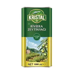 روغن زیتون فلزی بکر با بویی ملایم کریستال 1 لیتر KRISTAL