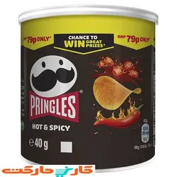 چیپس پرینگلز فلفلی خیلی تند 40 گرم Pringles Hot & Spicy