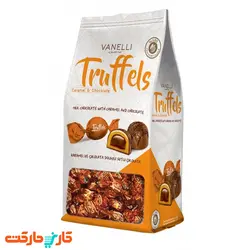 شکلات ترافل وانلی شکلات با مغز شکلات و کارامل نارنجی  VANELLI Truffels