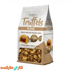 شکلات ترافل وانلی  کارامل با مغز خامه شکلاتی طلایی  VANELLI Truffels