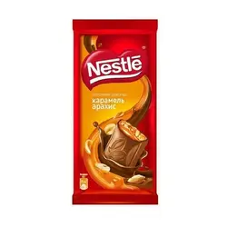 تابلت شکلات کاراملی با مغز بادام زمینی نستله 90 گرم Nestle
