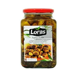 زیتون سبز بدون هسته کبابی لوراس loras