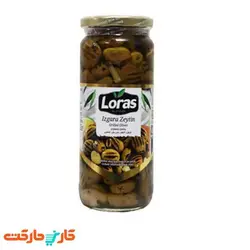 زیتون سبز کبابی بدون هسته 730 گرمی لوراس Loras