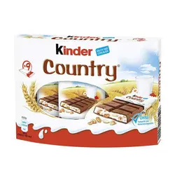 بسته شکلات کیندر کانتری با غلات 9 عددی (Kinder country)