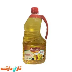 روغن مایع مخلوط کانولا ذرت دلیزیو حجم 1.8 لیتر delizio