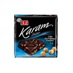 مینی تابلت اتی کارام شکلات تلخ 45 درصد و فندق 70 گرم Eti karam
