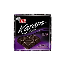 مینی تابلت اتی کارام شکلات تلخ 70درصد 70 گرم Eti karam