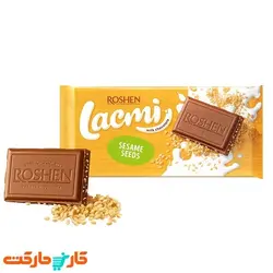 تابلت شکلات شیری و کنجد لاکمی روشن ROSHEN