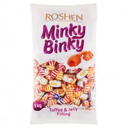 تافی مغز میوه ای مینکی بینکی روشن Roshen Minky Binky