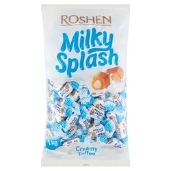 تافی مغز شیری میلکی اسپلش روشن Roshen Milky Splash
