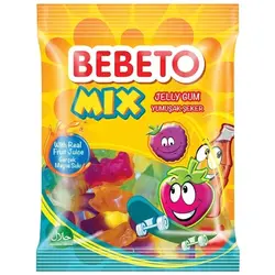 پاستیل میکس ببتو 80 گرم BEBETO Mix