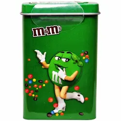 اسمارتیز ام اند ام قوطی فلزی سبز 45 گرم M&M’s