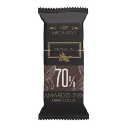 شکلات تلخ 70 درصد مگا استار 1000 گرم Mega Star