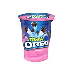 بیسکوییت اورئو مینی لیوانی توت فرنگی OREO MINI STRAWBERRY CREAM