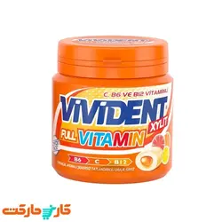 آدامس ویویدنت فول ویتامین قوطی بدون شکر 96 گرم Vivident