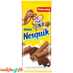تابلت شیر و کوکی نسکوئیک 100 گرم Nesquik chocolate