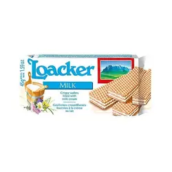 ویفر لواکر با طعم شیر 45 گرم Loacker Milk