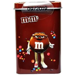 اسمارتیز ام اند ام قوطی فلزی قهوه ای 45 گرم M&M’s