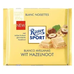 شکلات سفید فندق ریتر اسپرت Ritter Sport Wit Hazelnoot