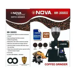 آسیاب قهوه نیمه صنعتی نوا NOVA NM-3660CG