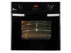 فر اخوان مدل F16 توکار گازی برقی با نمای شیشه مشکی و ابعاد 55*60*60 - خانه استور