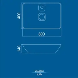روشویی روکابینتی کرد مدل والریا 60 با ابعاد 14*60*40 سانتی متر - خانه استور