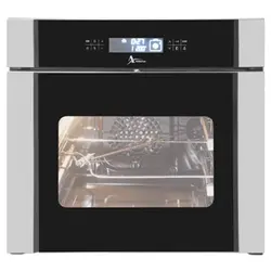 فر اخوان مدل F35 توکار برقی با نمای شیشه رفلکتیو و استیل و ابعاد 55*60*60 - خانه استور