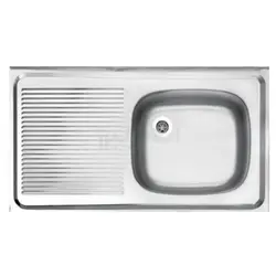 سینک ظرفشویی روکار معمولی استیل البرز ؛ لیست قیمت و فروش