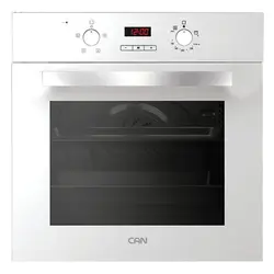 فر توکار کن مدل 360W گازی برقی با بدنه ای از جنس شیشه و رنگ سفید - خانه استور