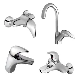 شیرآلات KWC مدل جت در دو رنگ کروم و سفید - فروشگاه خانه استور