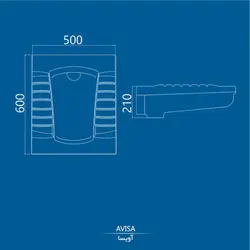 توالت ایرانی چینی کرد مدل آویسا ریم لس ؛ لیست قیمت و فروش