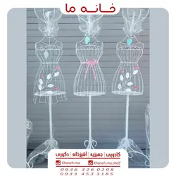 چوب لباسی فانتزی فلزی مدل مانکن