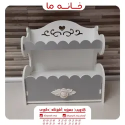 شلف جا ادویه تک کشو رنگی مدل گل رز
