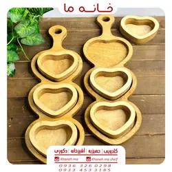 اردو خوری قلبی دسته دار مدل پلی وود