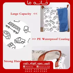 سبد رخت چرک مدل پارچه ای تاشو