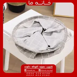 سبد رخت چرک مدل پارچه ای تاشو