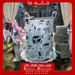 سبد رخت چرک مدل پارچه ای تاشو