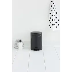 سطل پدالی 3 لیتر برابانتیا (Brabantia) مدل Matt Black