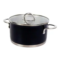 قابلمه استیل بکا (Beka) مدل BLACK RANGE سایز 16 - فروشگاه اینترنتی خانه نو