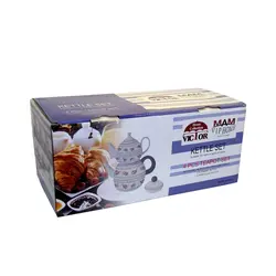 مقایسه و خرید کتری و قوری لعابی مدل تایلندی کد 1804003 - فروشگاه اینترنتی خانه نو
