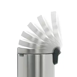 سطل پدالی 12 لیتر برابانتیا (Brabantia) مدل Fingerprint Proof