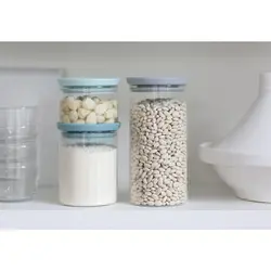 ست بانکه حبوبات 3پارچه برابانتیا(brabantia) مدل Stackble Glass Jar